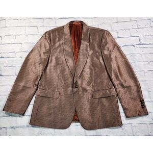 Tallia Sports Coat Blazer Jacket MENS SIZE XL Metallic Pink Spotted Multicolor